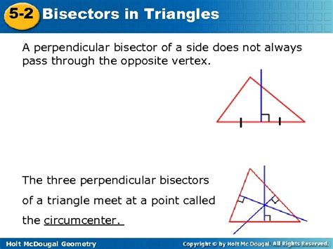 5 2 Bisectors Of Triangles Answers