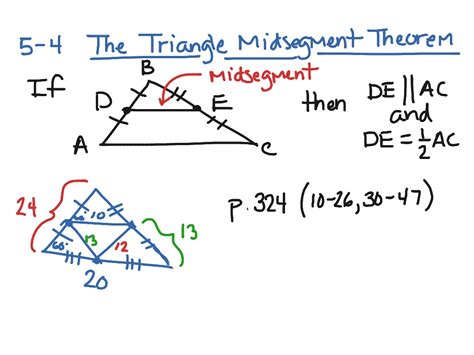 5 4 The Triangle Midsegment Theorem Practice B Answers