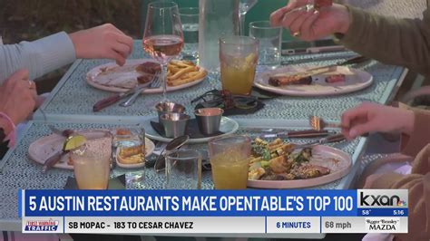 5 Austin restaurants crowned among best in country on OpenTable's Top 100 list