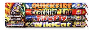 5 BALL FABULOUS 4 ASSORTED ROMAN CANDLE - Roman Candles