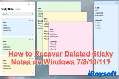 5 Best Ways to Recover Deleted Sticky Notes in Windows …