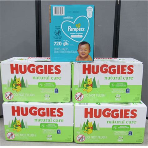 5 CASES HUGGIES & PAMPERS BABY WIPES Maxx Liquidation …