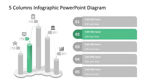 5 Columns Infographics PowerPoint Diagram - SlideModel