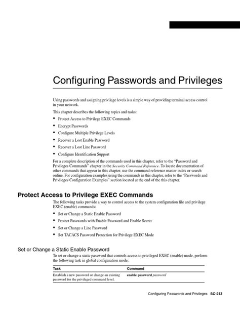 5 Config Passw and Privileges