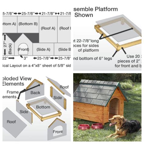 5 Dog House Plans For 2 Large Dogs - The Saw Guy