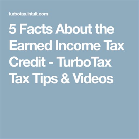 5 Facts About the Earned Income Tax Credit - TurboTax Tax