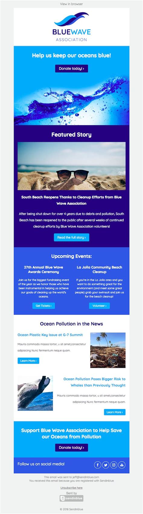5 Free HTML Newsletter Templates to Wow Your Audience Sendinblue