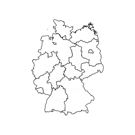 5 Free Printable Labeled and Blank Map of Germany with Cities in PDF