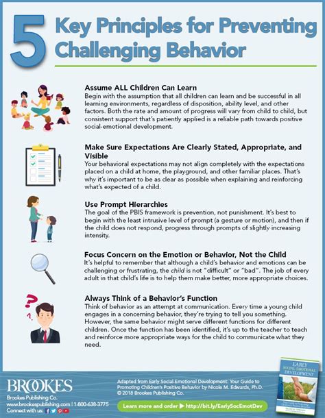 5 Key Principles for Preventing Challenging Behavior Infographic
