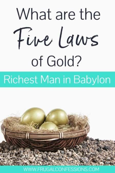 5 Laws of Gold (Plus the 7 Cures to Fix a Lean Purse) - Frugal …