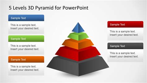 5 Levels 3d Pyramid Template For Powerpoint And Keynote Slidebazaar