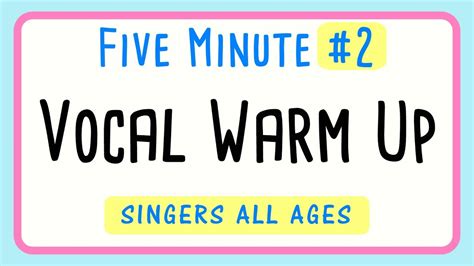 5 Minute Vocal Warm Up Female #2 - Improve Your Singing Fast! - muktibox.com