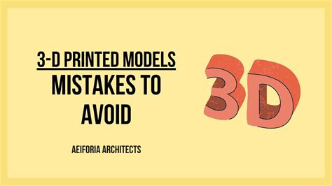 5 Mistakes to Avoid When Designing a 3D Model …