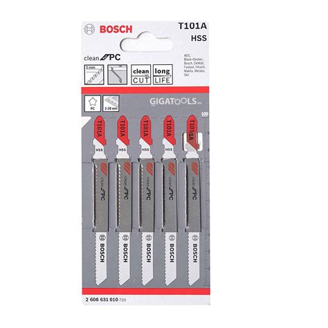 5 Pack T101A Bosch Brand Jigsaw Blades Special for …