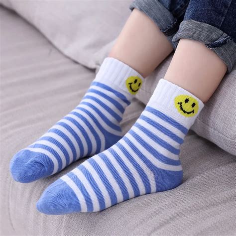 5 Pairs Childrens Socks Kids Low Cut Socks Toddler Cotton Socks