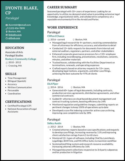 5 Paralegal Resume Examples That Work in 2022