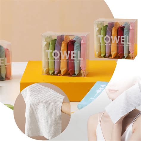 5 Pcs Compressed Towel Disposable Thickened …