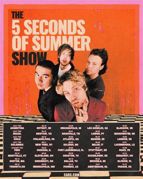 5 Seconds Of Summer Concert Tour Dates & Shows: 2026-2027 … - muktibox.com