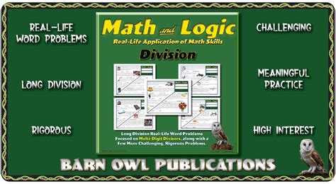 5 Sets of Division Word Problems with Challenge Problems