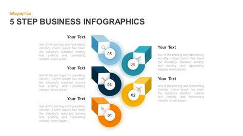 5 Step Infographic Template for Business Presentation Slidebazaar