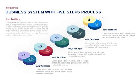 5 Steps Process Business System Template for PowerPoint & Keynote
