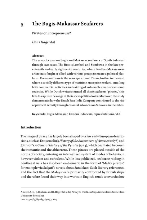 5 The Bugis-Makassar Seafarers - JSTOR - wintechmobiles.com