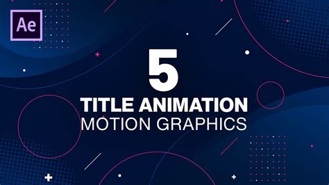 5 Title Text Animation in After Effects After Effects Tutorial YouTube