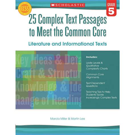 5 Complex Text Passages To Meet The Common Core Literature And Informational Texts Grade 525 Complex Text Passages Grd 5paperback