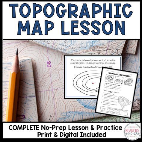 5 Engaging Topographic Map Activities For Middle School Simple Topographic Map Worksheet - Simple Topographic Map Worksheet