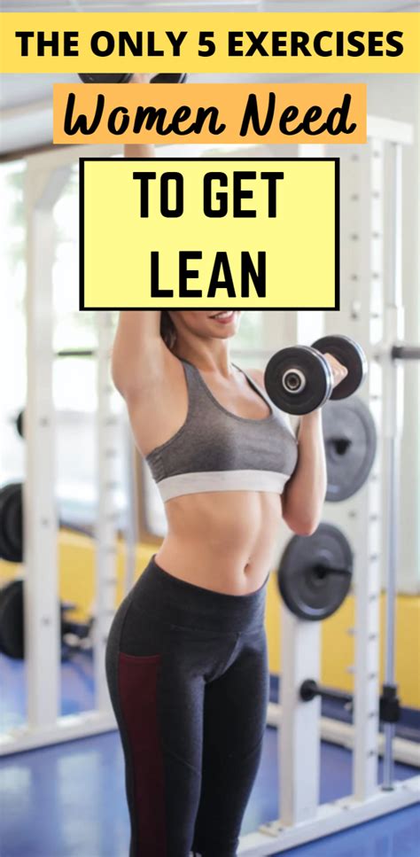 5 exercises for women to get a lean body