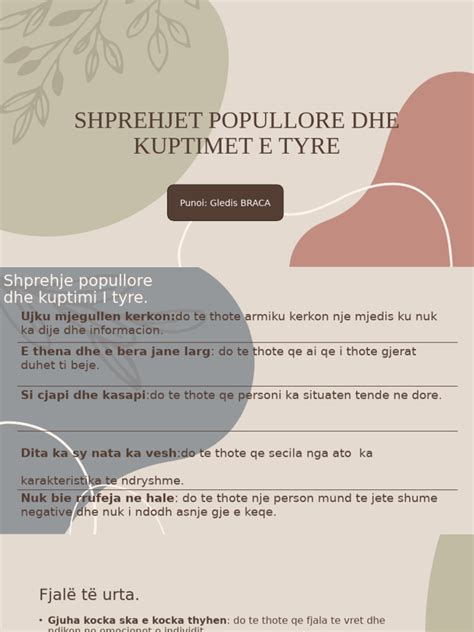 5 fjale te urta popullore.  Buk&euml; e krip&euml; e zem&euml;r.  As nuk kam, as m&euml; mbaro...