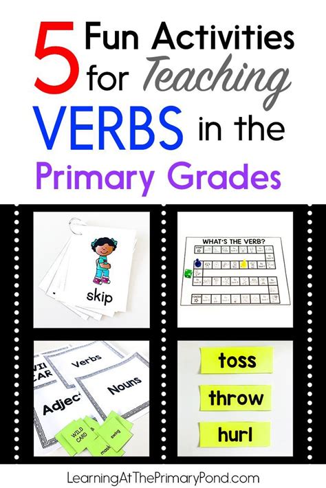 5 Fun Activities For Teaching Verbs In The Verbs For 1st Grade - Verbs For 1st Grade