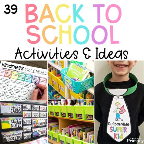 5 Fun Back To School Activities For Second Back To School Second Grade - Back To School Second Grade