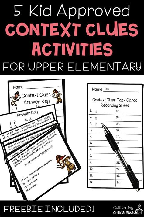 5 Fun Context Clues Activities Your Third Graders Context Clues Fourth Grade - Context Clues Fourth Grade
