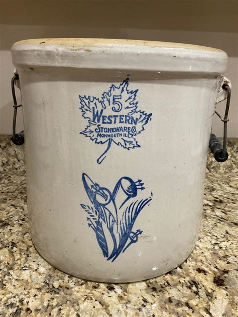 CHOICE of Antique Stoneware Crock Lid | 5 gallon or 2 gal | Tan Salt Glazed | Preserve Pantry Jar | Button Knob | Farmhouse (37) $ 49.60. FREE shipping ... Vintage Two Tone-tri color Stoneware Pottery- 1 & 2.5 QT Bean Pot-Jug -Set of Four Stick Handle Individual Bean Pot Bowls (122) $ 25.00. Add to Favorites. 