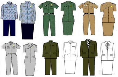 5 Jenis Pakaian Dinas Harian Aparatur Sipil Negara Pakaian Dinas Pns Daerah - Pakaian Dinas Pns Daerah