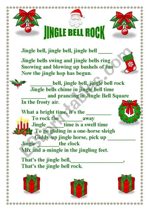 5 Jingle Bell Rock English Esl Worksheets Pdf Grammar Rocks Worksheet - Grammar Rocks Worksheet