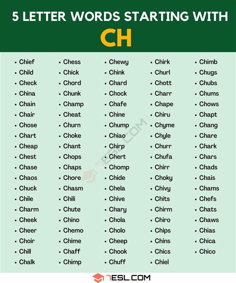 5 Letter Words Starting With Ch   Words That Start With Ch 1 461 Scrabble - 5 Letter Words Starting With Ch