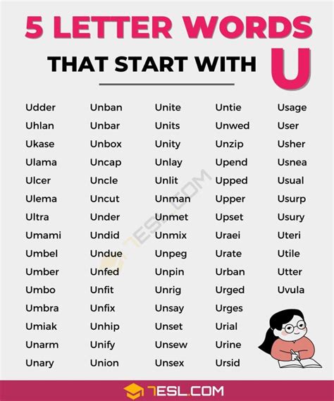 5 letter words with u. Things To Know About 5 letter words with u. 