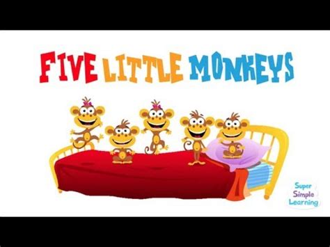 5 Little Monkeys Original Super Simple Songs Free Poem Five Little Monkeys - Poem Five Little Monkeys