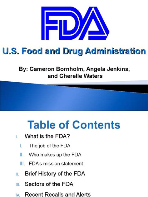 5 lo@) Summary - Food and Drug Administration