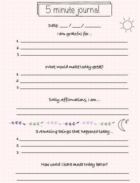 5 Minute Journal Pdf