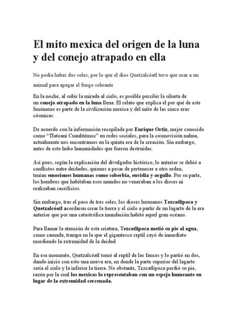5 Mitos Mexicanos