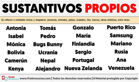 5 Nombres Propios