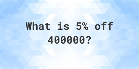5 Of 400000