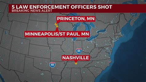 5 officers shot in Minnesota, suspect not in custody: authorities