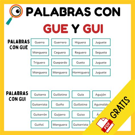 5 Palabras Con Gue