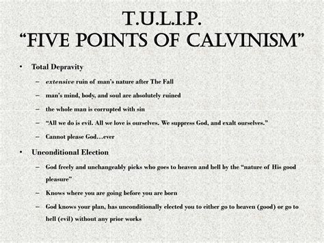 5 Points Of Calvinism
