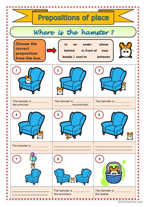 5 Preposition Worksheets For Place Time And Movement The Worksheet Place - The Worksheet Place