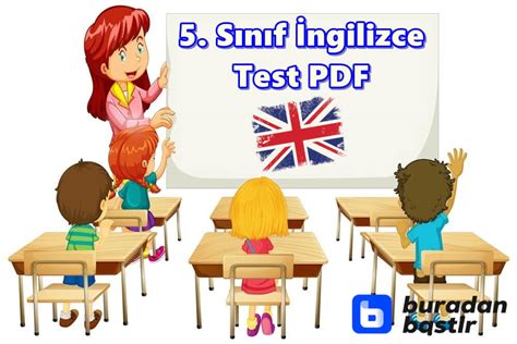 5 sınıf ingilizce test pdf indir